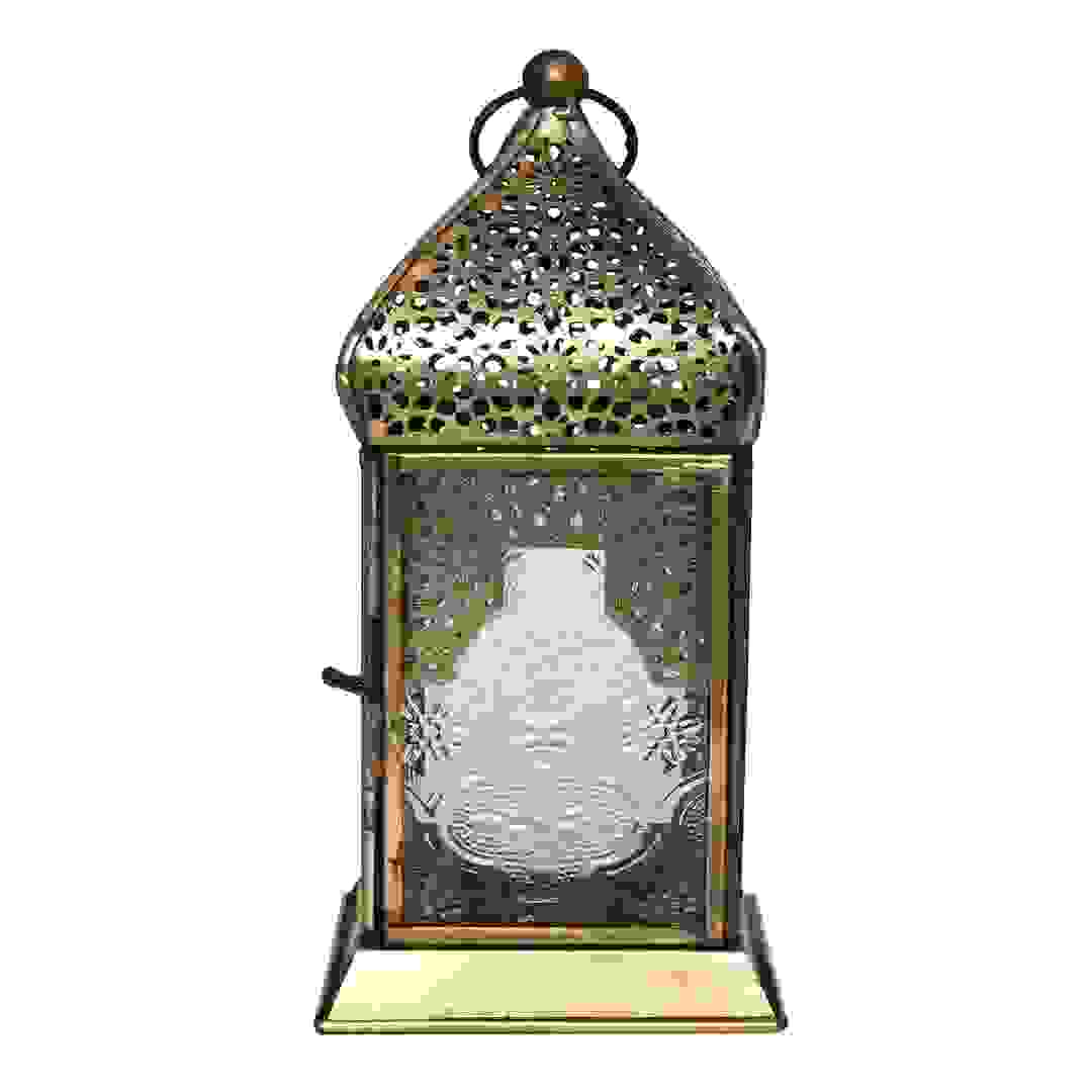 فانوس صناعية يدوية أصلية هلالفول (شفاف، 17 × 9 × 9)