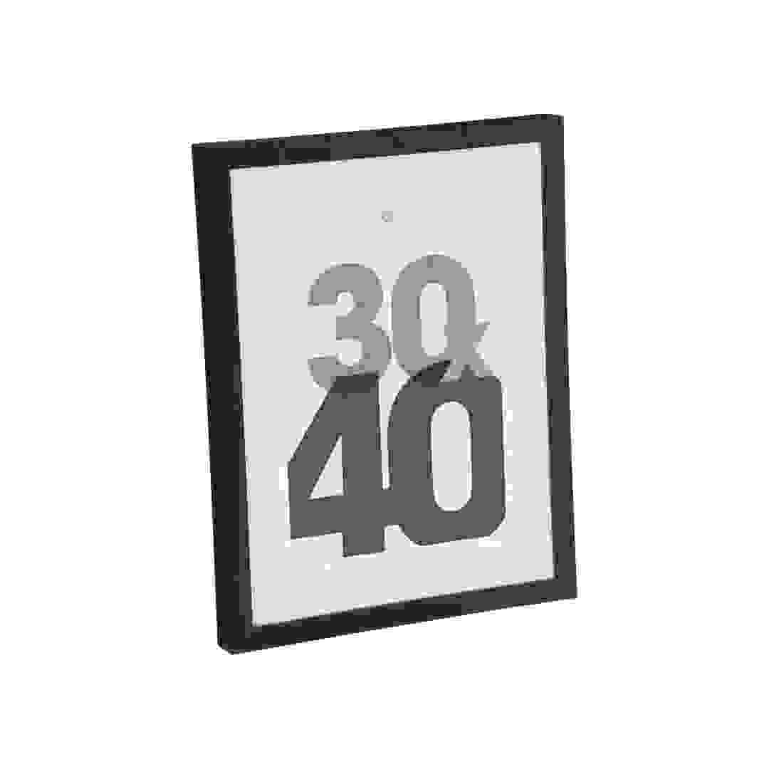 إطار صورة خشبي أتموسفيرا (أسود، 32.6 × 3.5 × 42.6 سم)
