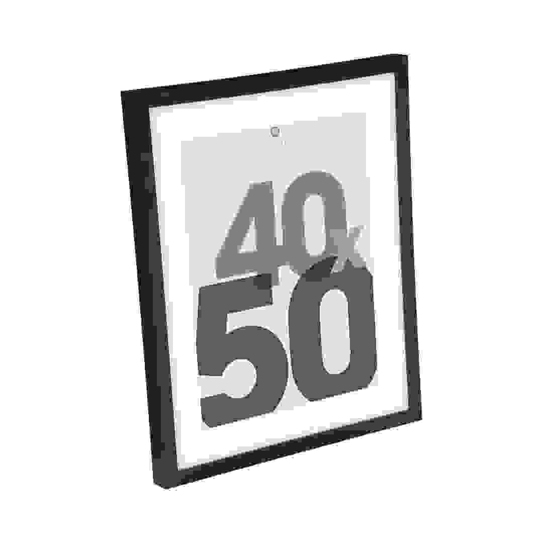 Atmosphera Wooden Photo Frame (42.6 x 3.5 x 52.6 cm, Black)