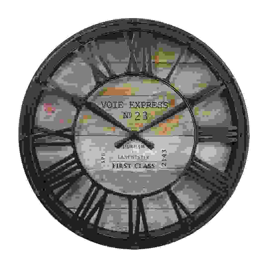 Atmosphera Vintage-Style Wall Clock (39.3 x 7.6 cm)