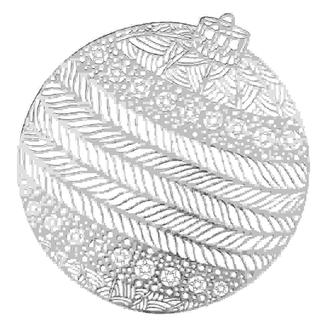 Atmosphera PVC Ornament Placemat (40.7 x 38 cm, Silver)