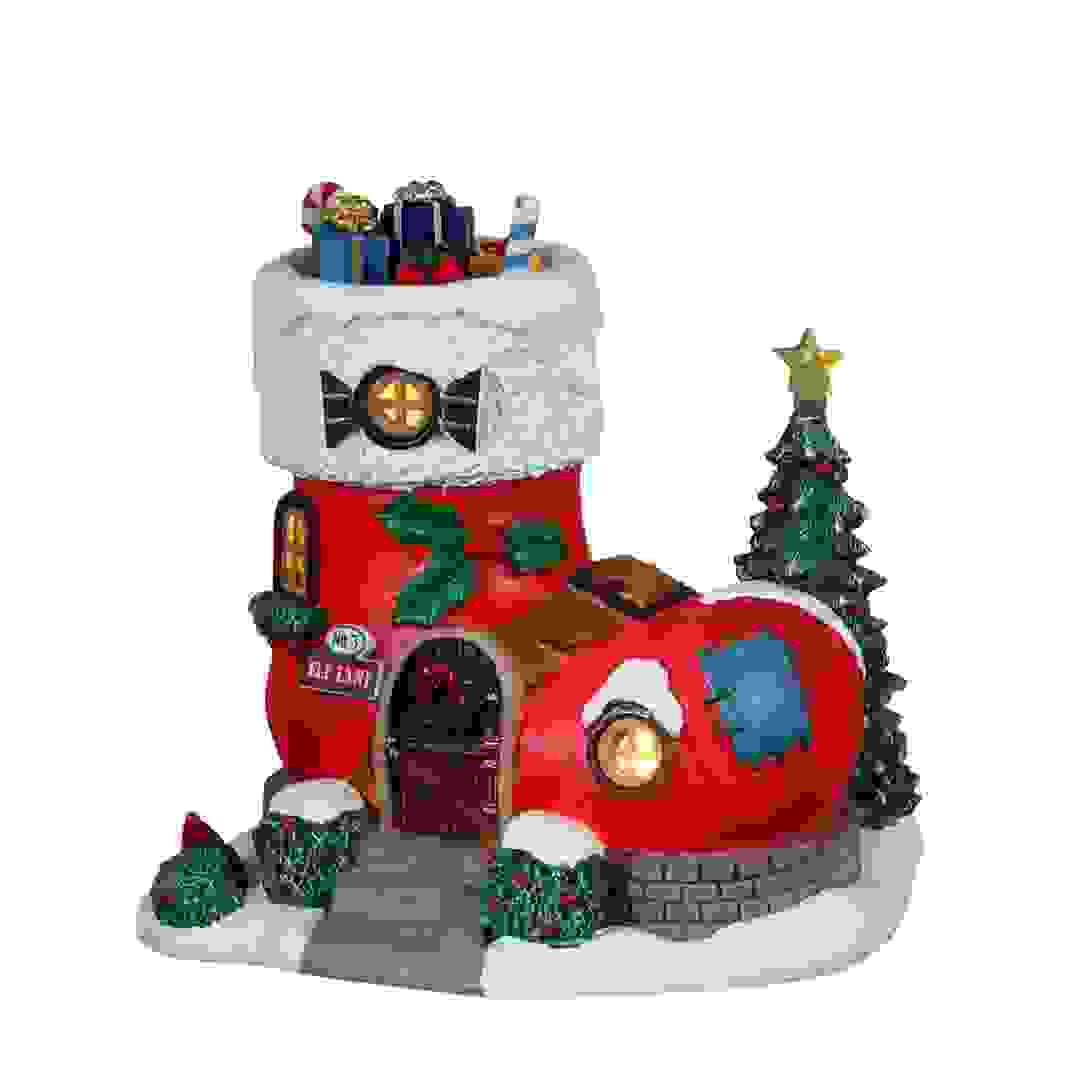 Lemax Battery-Operated No. 3 Elf Lane Festive Décor (12 x 11.8 x 10.3 cm)