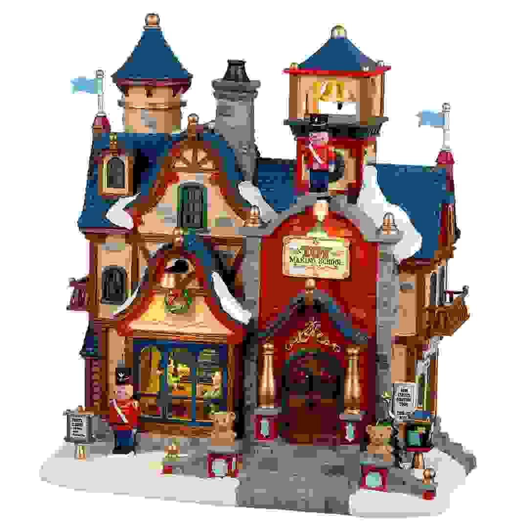 ديكور الاحتفالي مدرسة صنع الألعاب تعمل بالبطارية ليماكس (21.8 × 19.8 × 13.3 سم)