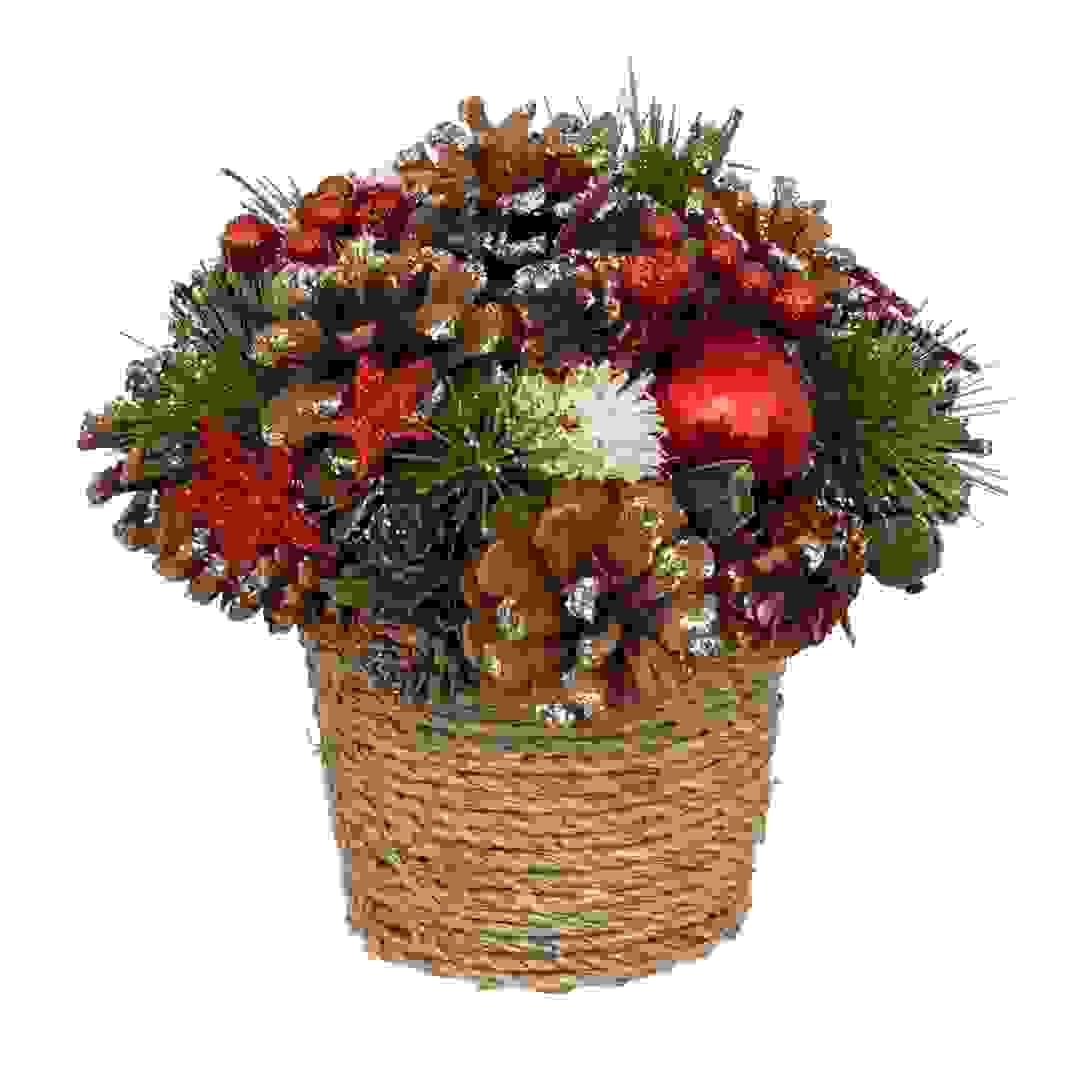 Atmosphera Festive Arrangement In Pot (19 cm, Red)