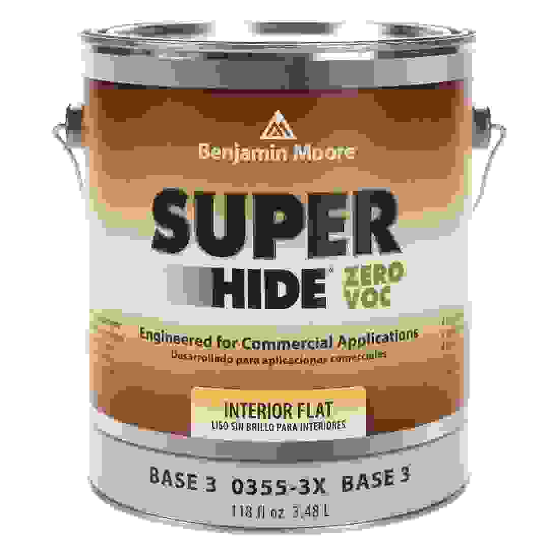 أساس دهان داخلي مطفي اللمعة خالي من المواد المتطايرة بنجامين مور سوبر هايد (3.48 لتر، أساس 3)