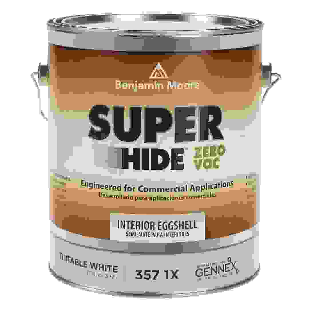 Benjamin Moore Super Hide® Zero VOC Interior Eggshell Paint (3.72 L, Tintable White)