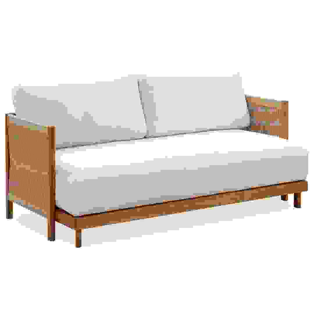 Ventura Acacia Wood 2-Seater Outdoor Sofa (59 x 156 x 80 cm)