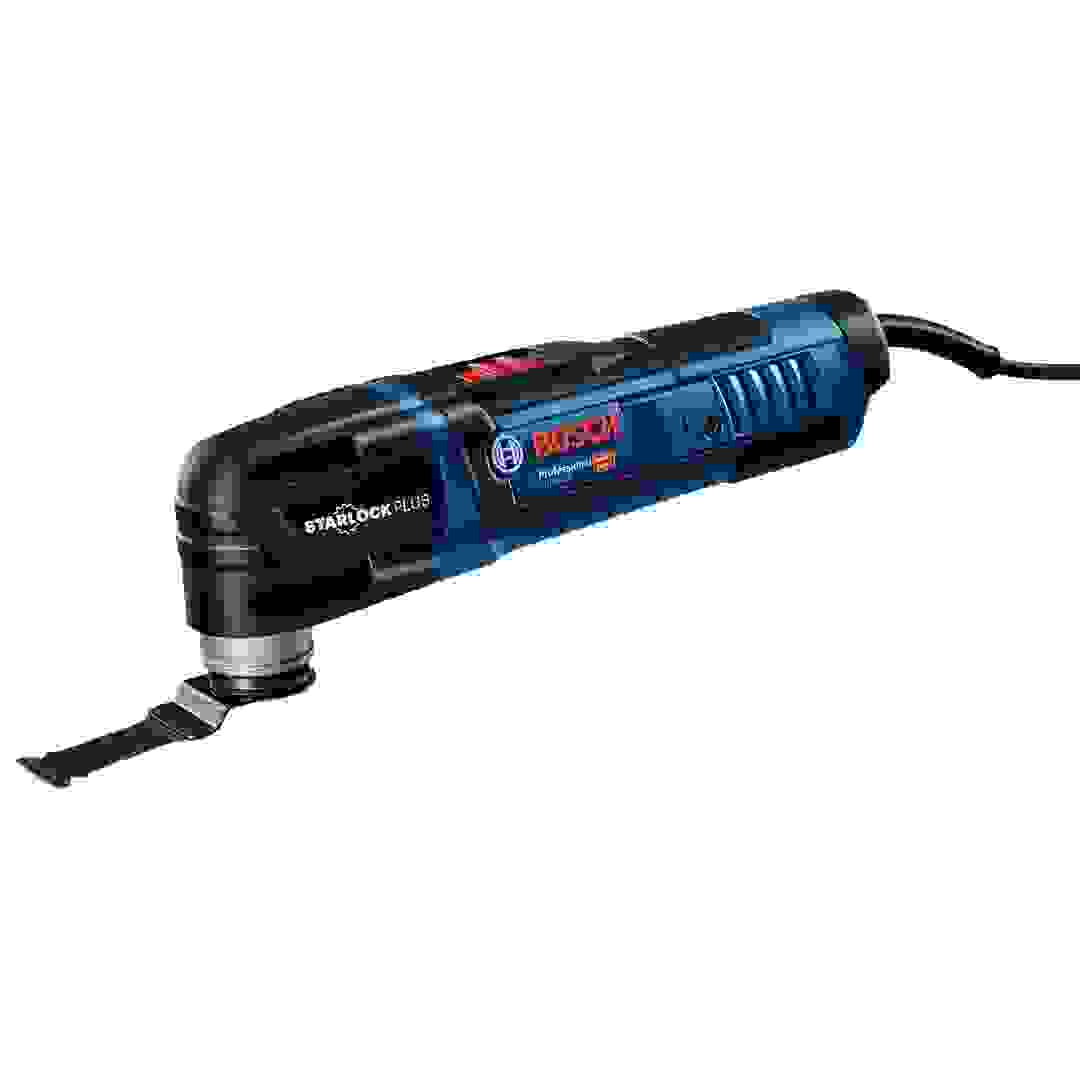 ماكينة قص سلكية متعددة الوظائف بوش GOP 30-28 (300 واط) + ماكينة صنفرة مدارية سلكية احترافية GSS 140 (220 واط) + طقم ملحقات (13 قطعة)