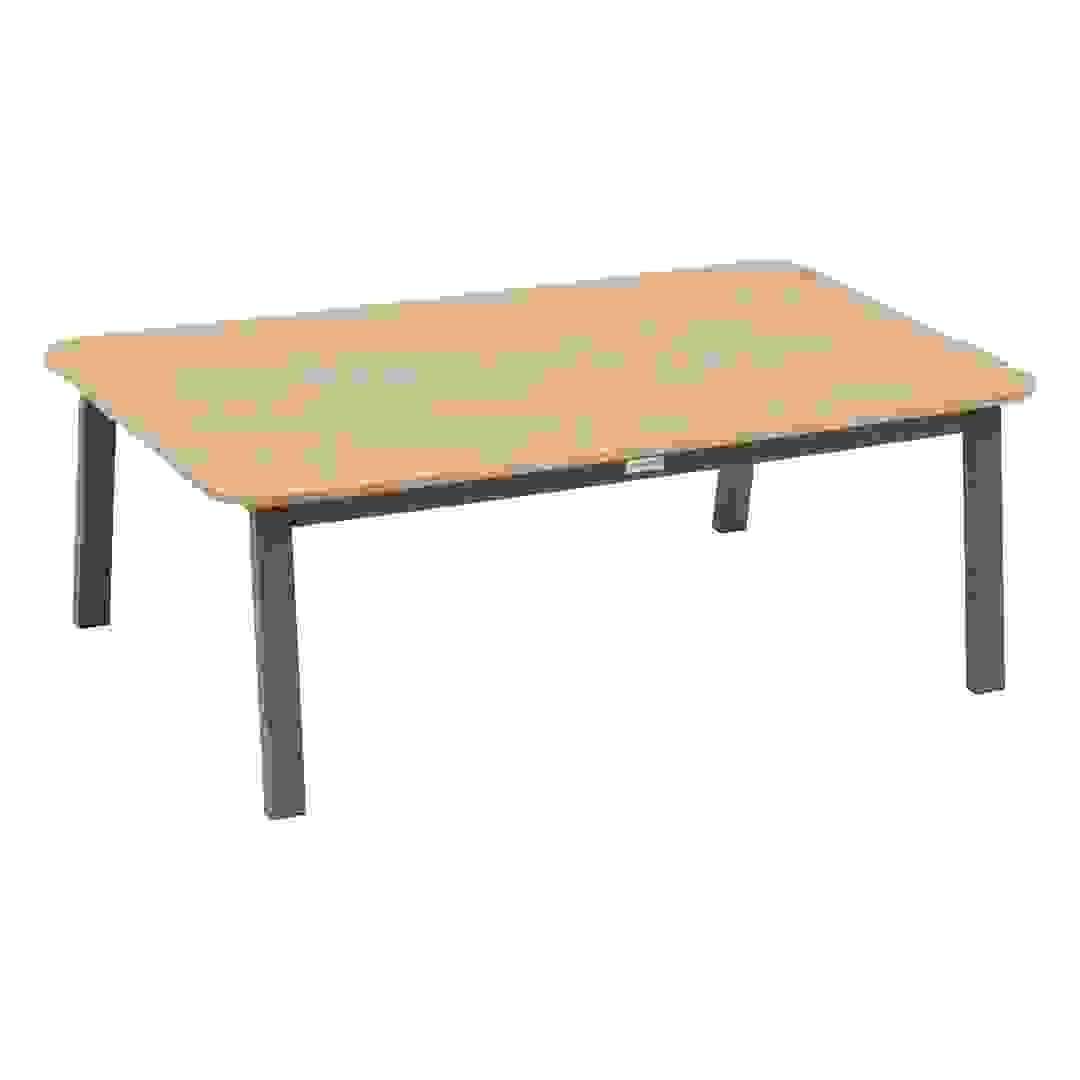 Hesperide Oriengo Acacia & Aluminum Coffee Table (115 x 60 x 35 cm)