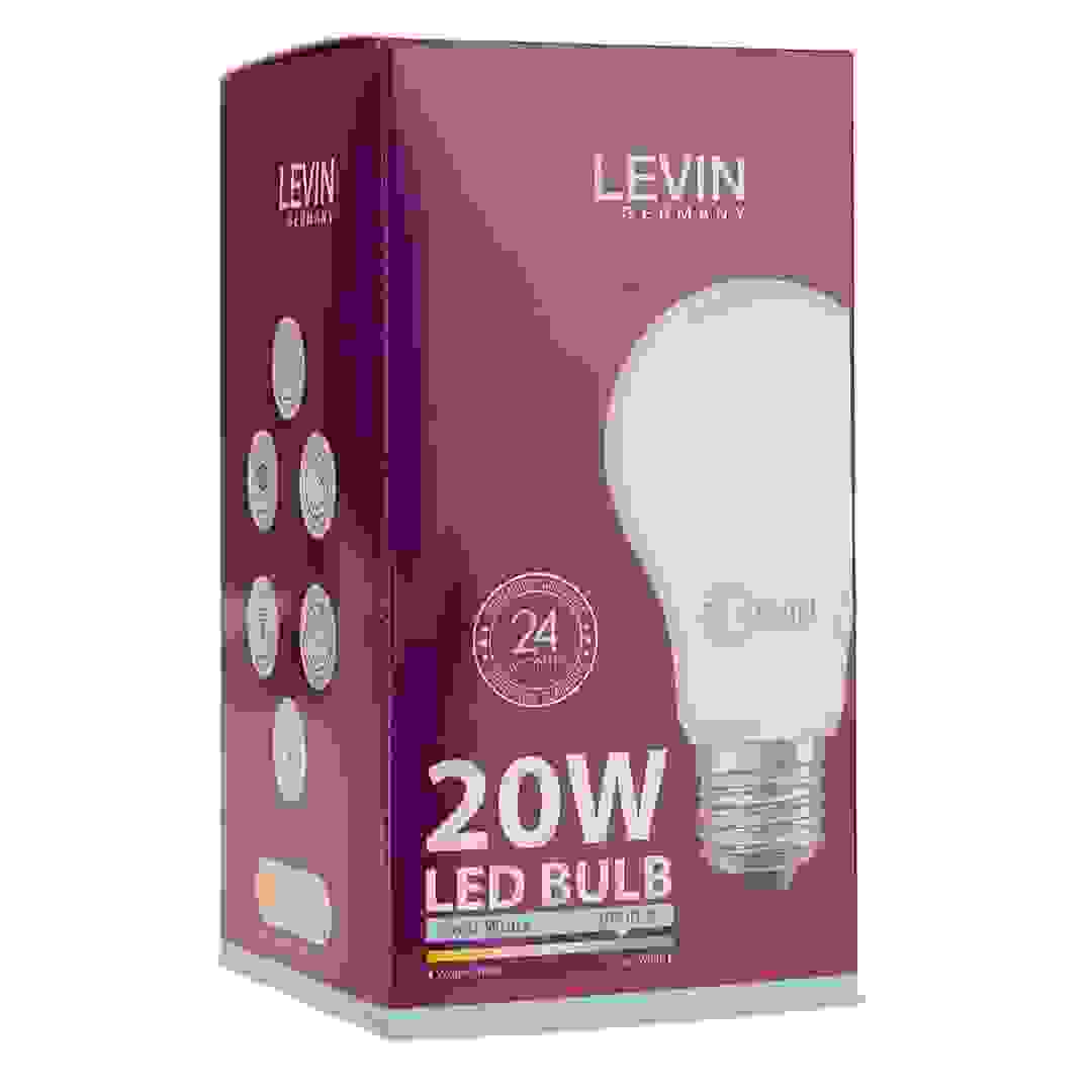 Levin E27 LED A-Type Light Bulb (20 W, Daylight)