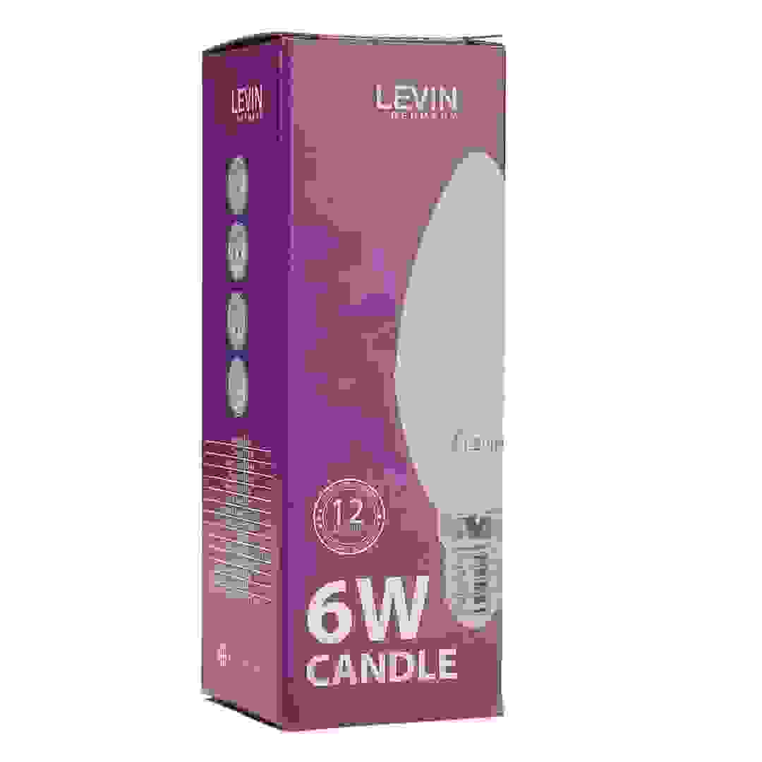 Levin E14 LED C37 Candle Light Bulb (6 W, Daylight)