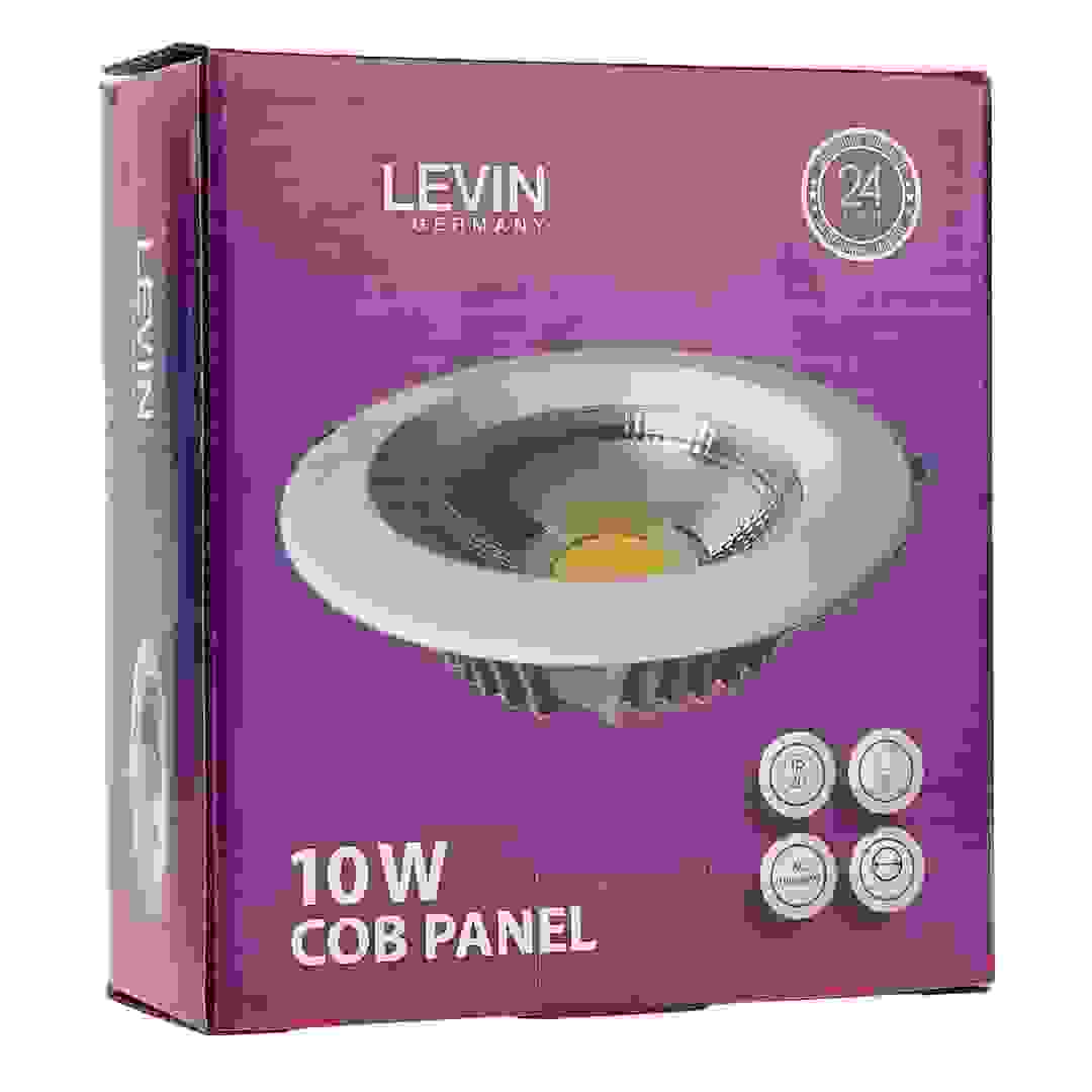 لوح إضاءة LED ليفين (100 ملم، 10 واط، أبيض طبيعي)