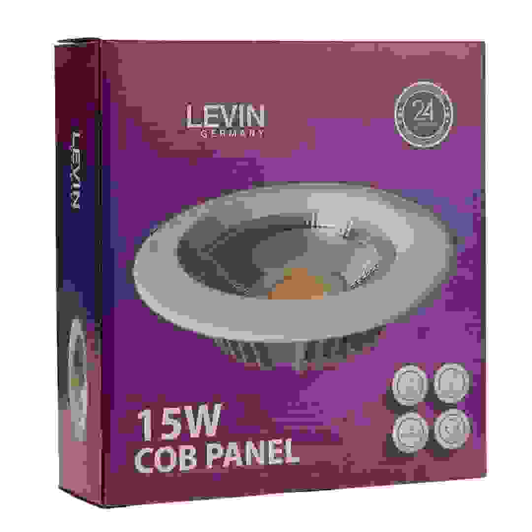Levin LED COB Panel Light (19.5 cm, 15 W, Daylight)