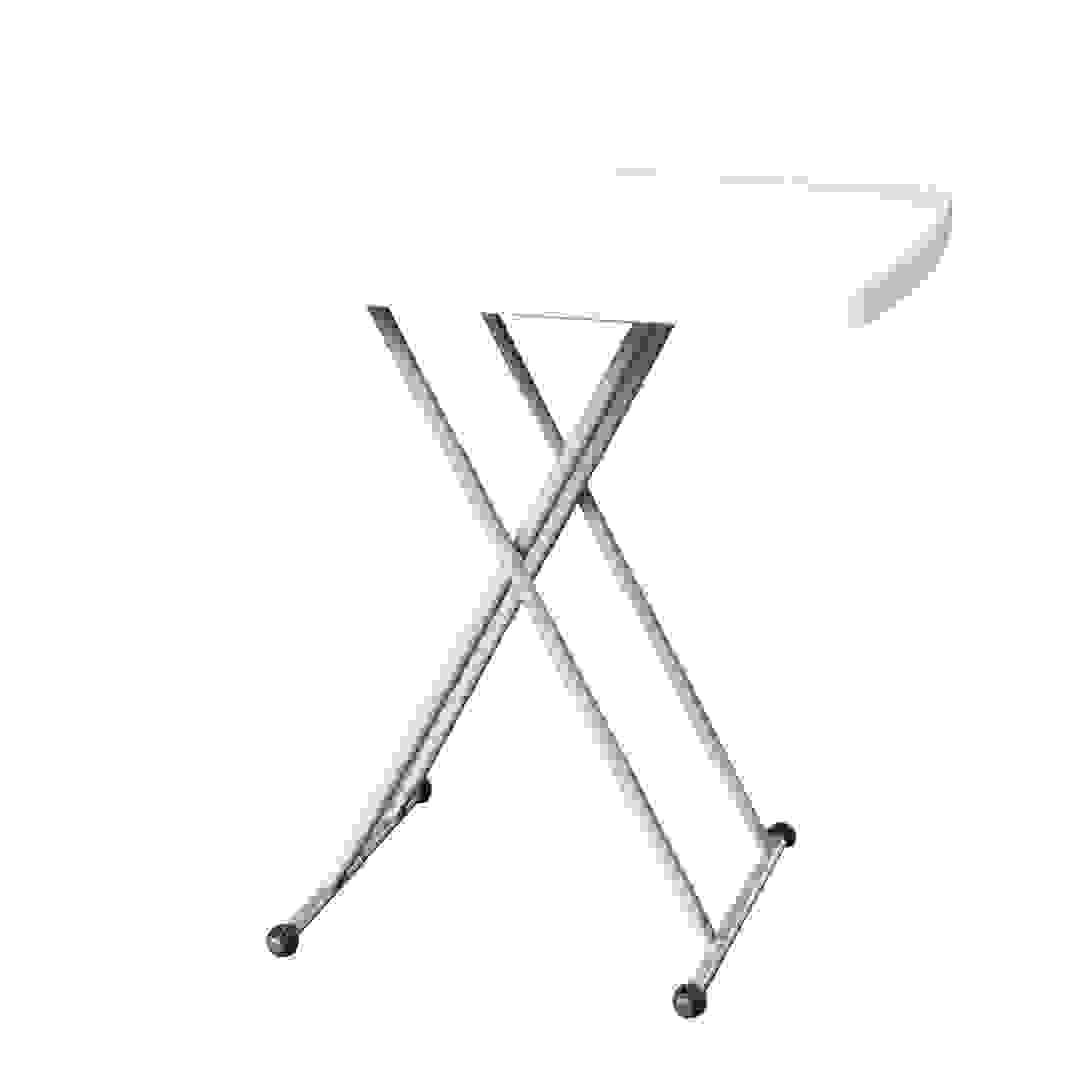 Plastic & Steel Adjustable Folding Table (76 x 50 x 50/63/74 cm)