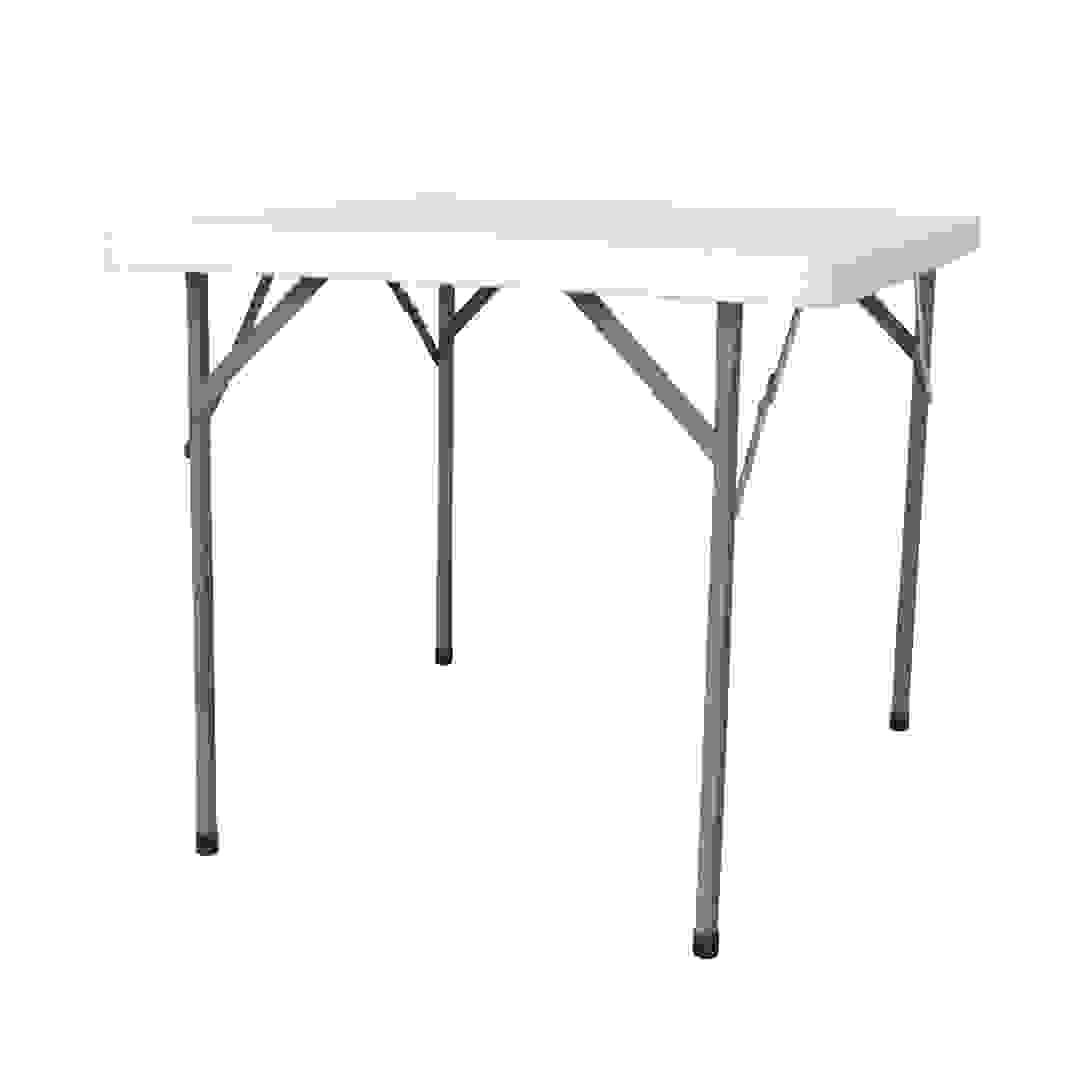 Plastic & Steel Square Table (86 x 86 x 74 cm)