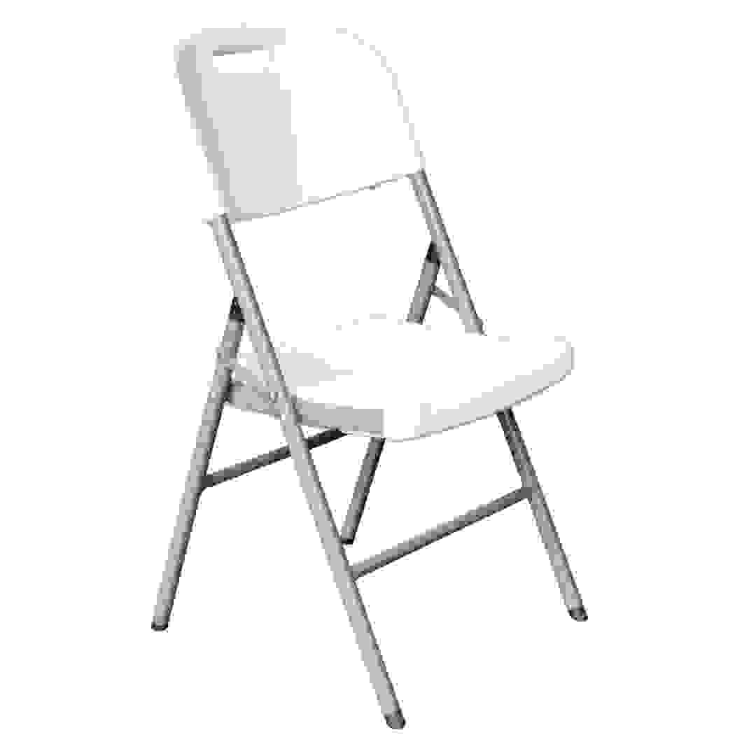 كرسي بلاستيك وفولاذ قابل للطي (45 × 50 × 88 سم)