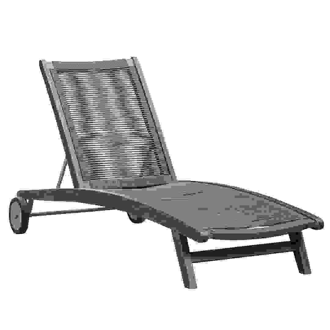Sienna Eucalyptus Wood Sun Lounger (183 x 70 x 87 cm)