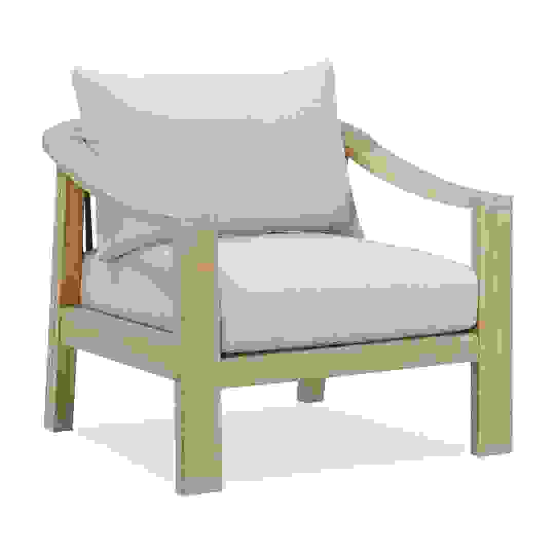 كنبة مفردة خشب أكاسيا وحبال سيكامور ريبون (80 × 78 × 83 سم)