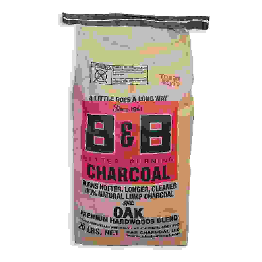 B&B Charcoal 100% Natural Oak Lump Charcoal (9.09 kg)