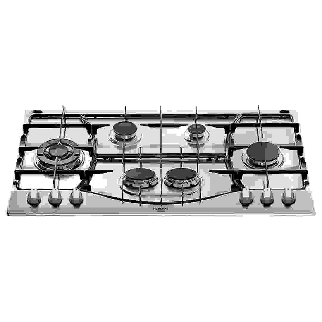 بوتاجاز غاز 6 شعلة مدمج أريستون PHN962TSIXA (87 × 51 × 3.3 سم ، فضي)