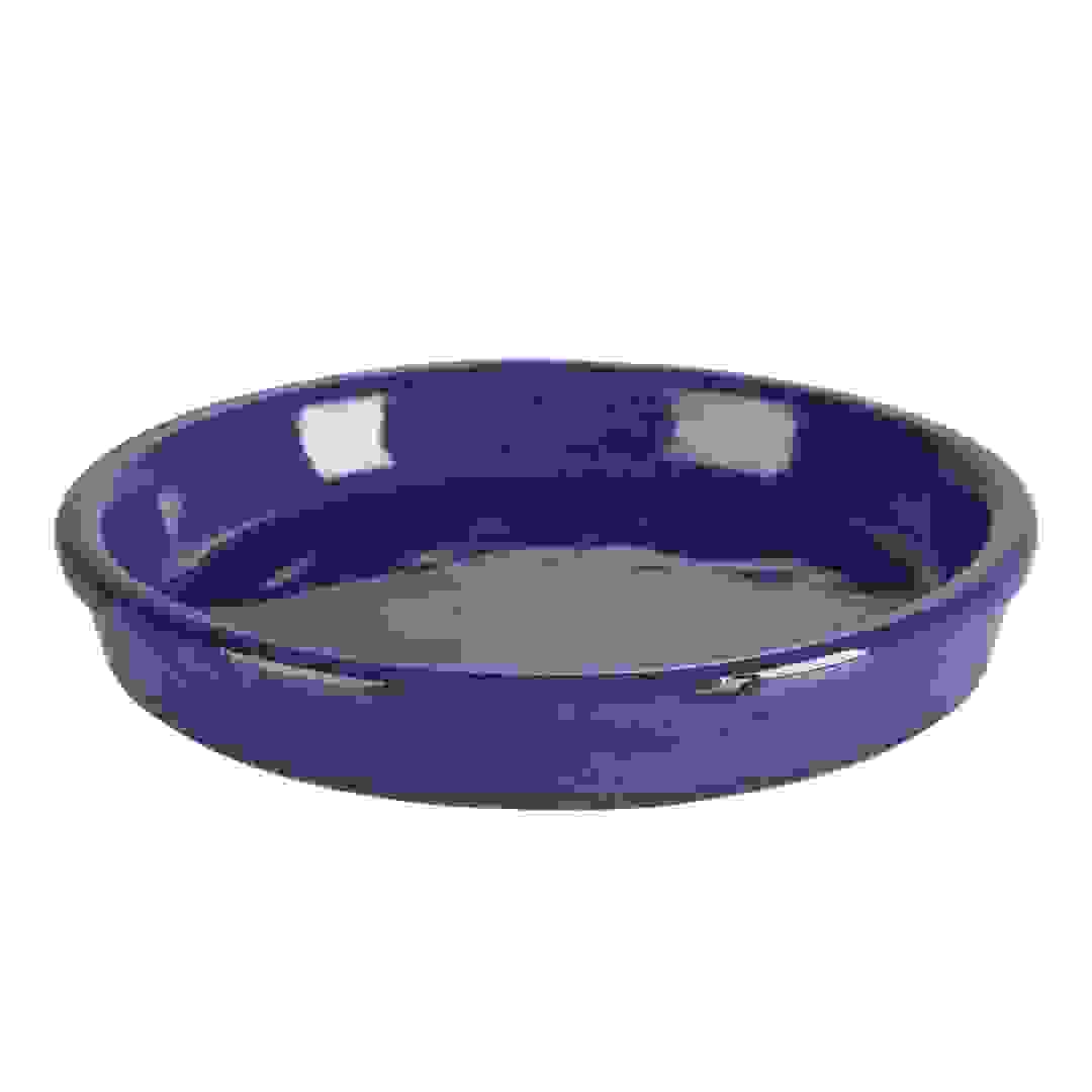 Shanghai Glazed Ceramic Plant Saucer (35 cm, Blue)