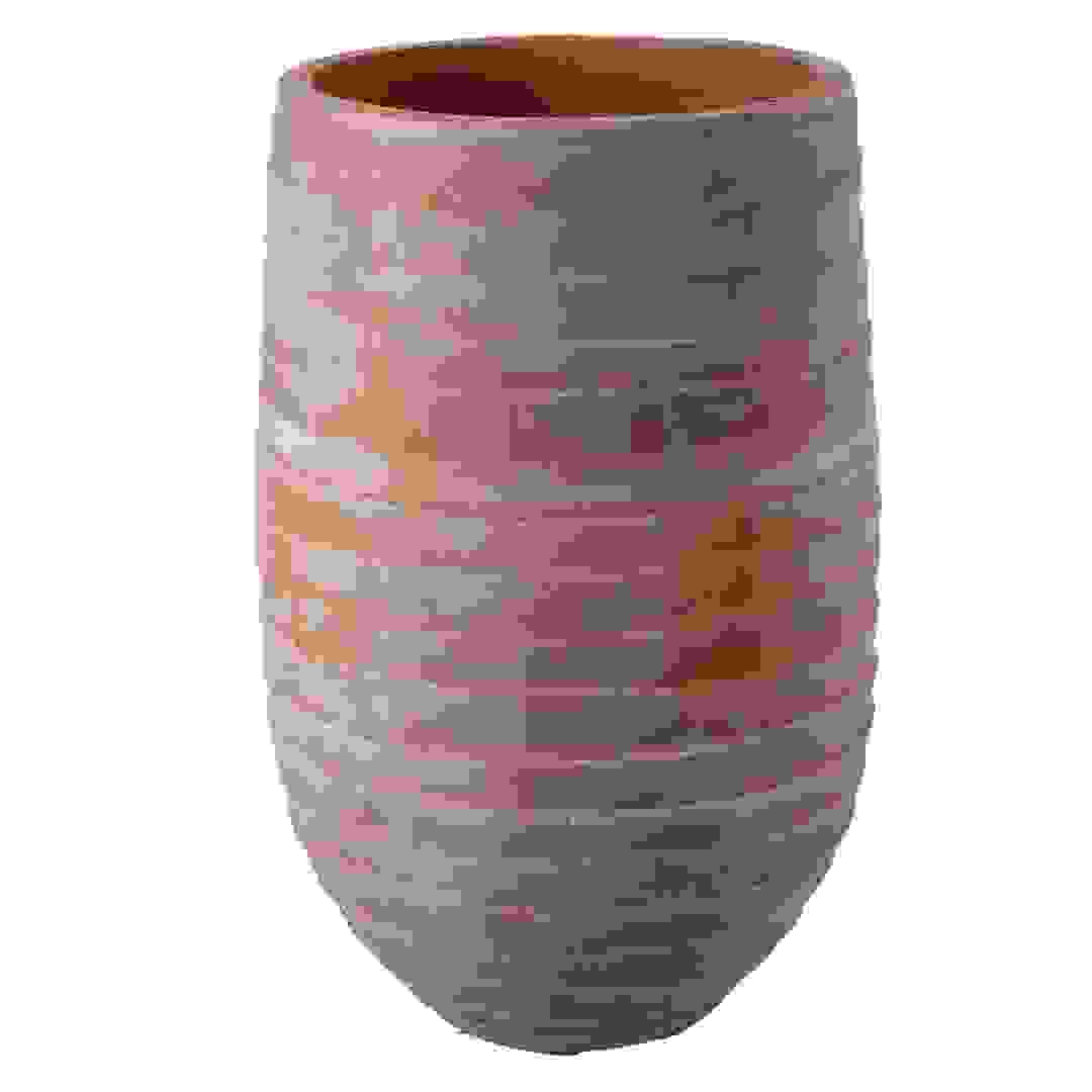 Tall Ribbed Terracotta Plant Pot (46 x 73 cm)