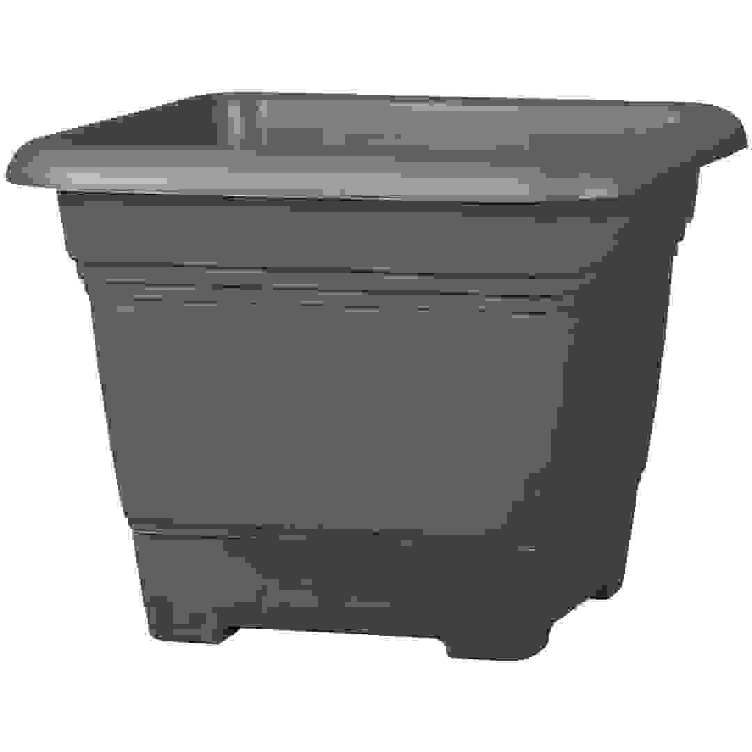 Scheurich Nora Plastic Plant Pot (27.6 x 27.6 x 22.1 cm, Gray)