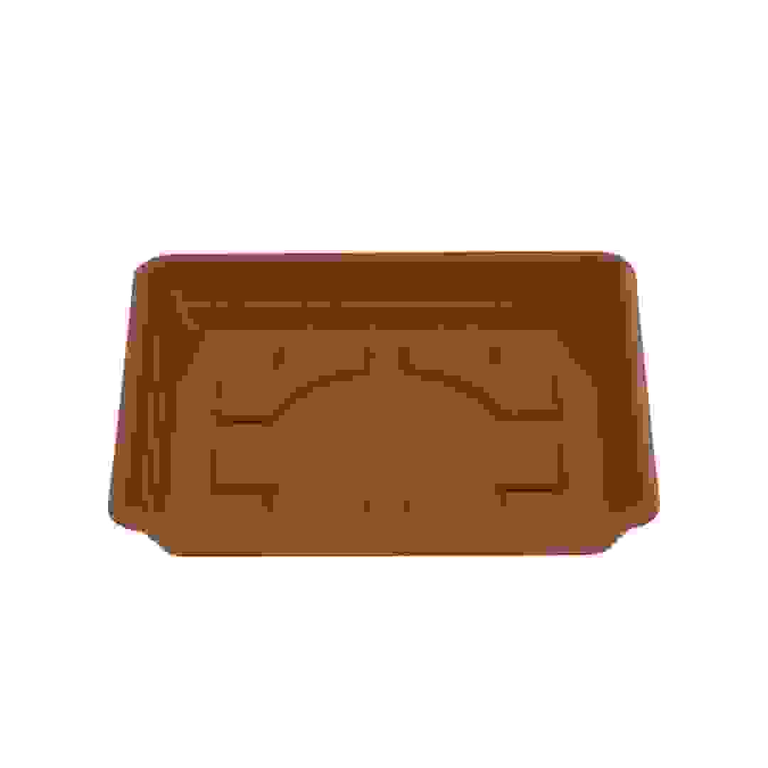 صحن نباتات مربع بلاستيك شوريك لارا (25 × 25 × 3.5 سم، تيراكوتا)