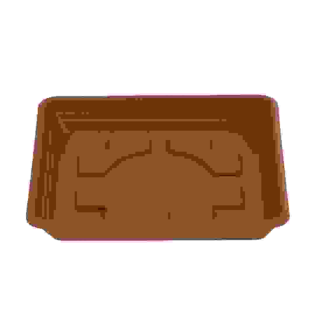 Scheurich Lara Square Plastic Saucer (35 x 35 x 4.9 cm, Terracotta)