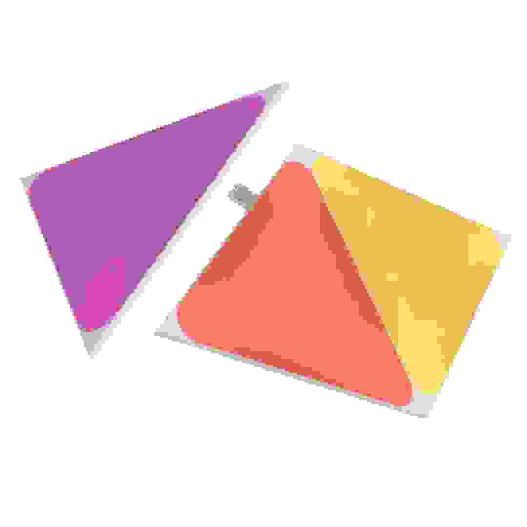 طقم توسعة ألواح إضاءة مثلثة ذكية LED نانو ليف شيبس (3 قطع)