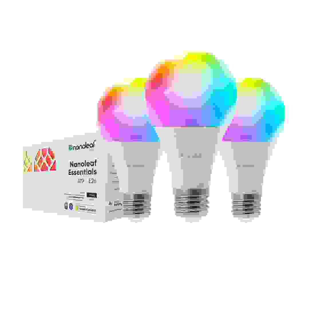 لمبة ذكية A19/A60 نانو ليف إسينشالز (9 واط، 3 قطع)