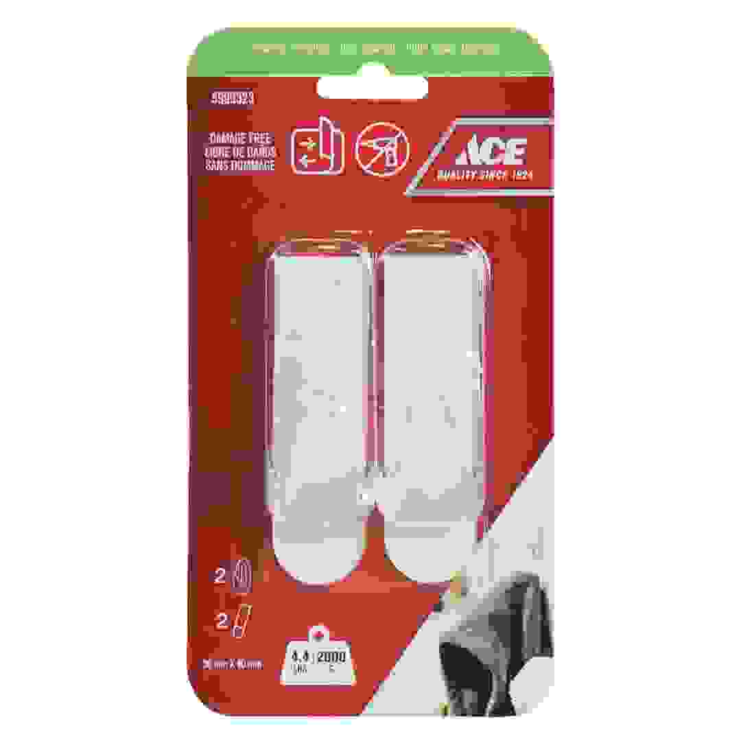 ACE Adhesive Hook Pack (2 Pc., 3 x 8 cm, Clear)