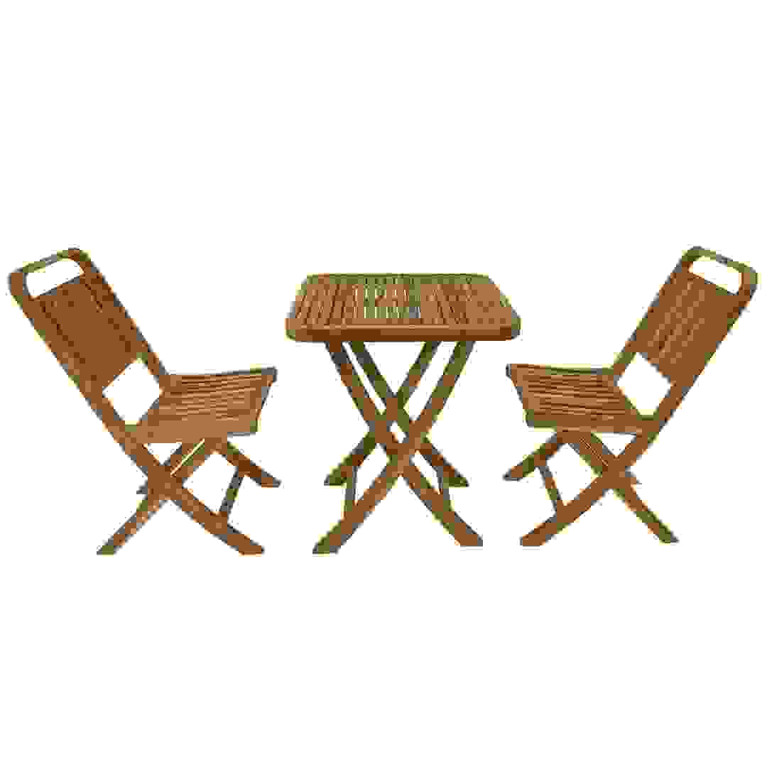 Coconino Acacia Wood Bistro Set Living Accent (3 Pc.)