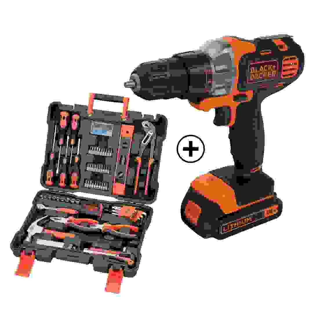 Black+Decker Multievo Starter Kit, MT218KBMT154-GB (18 V) + Hand Tool Set (154 Pc.)