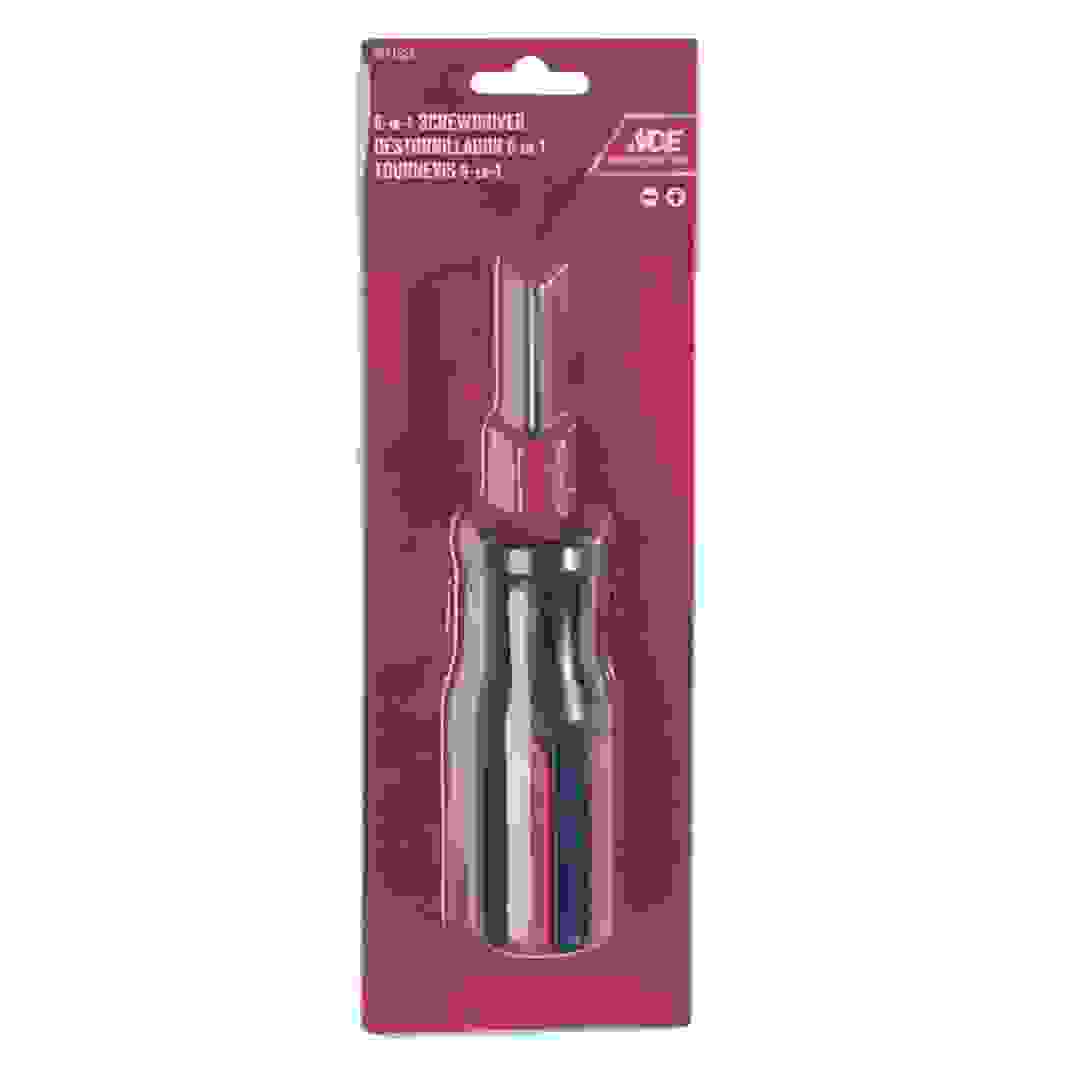 طقم مفكات 6 في 1 مع مفك فيليبس من إيس