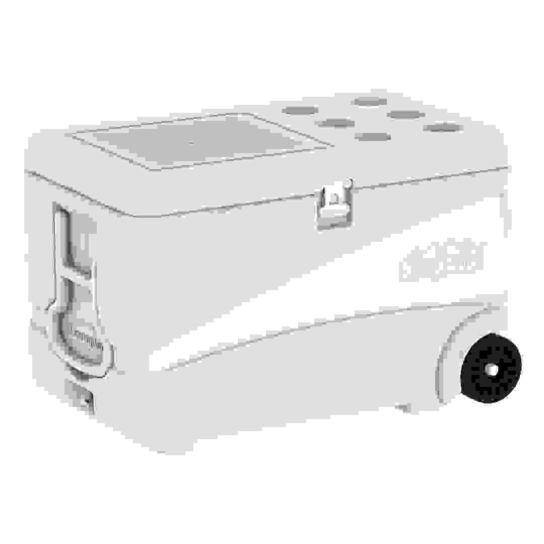 حافظة تبريد مع عجلات كوزموبلاست كيب كولد ديلوكس (84 لتر، أبيض)