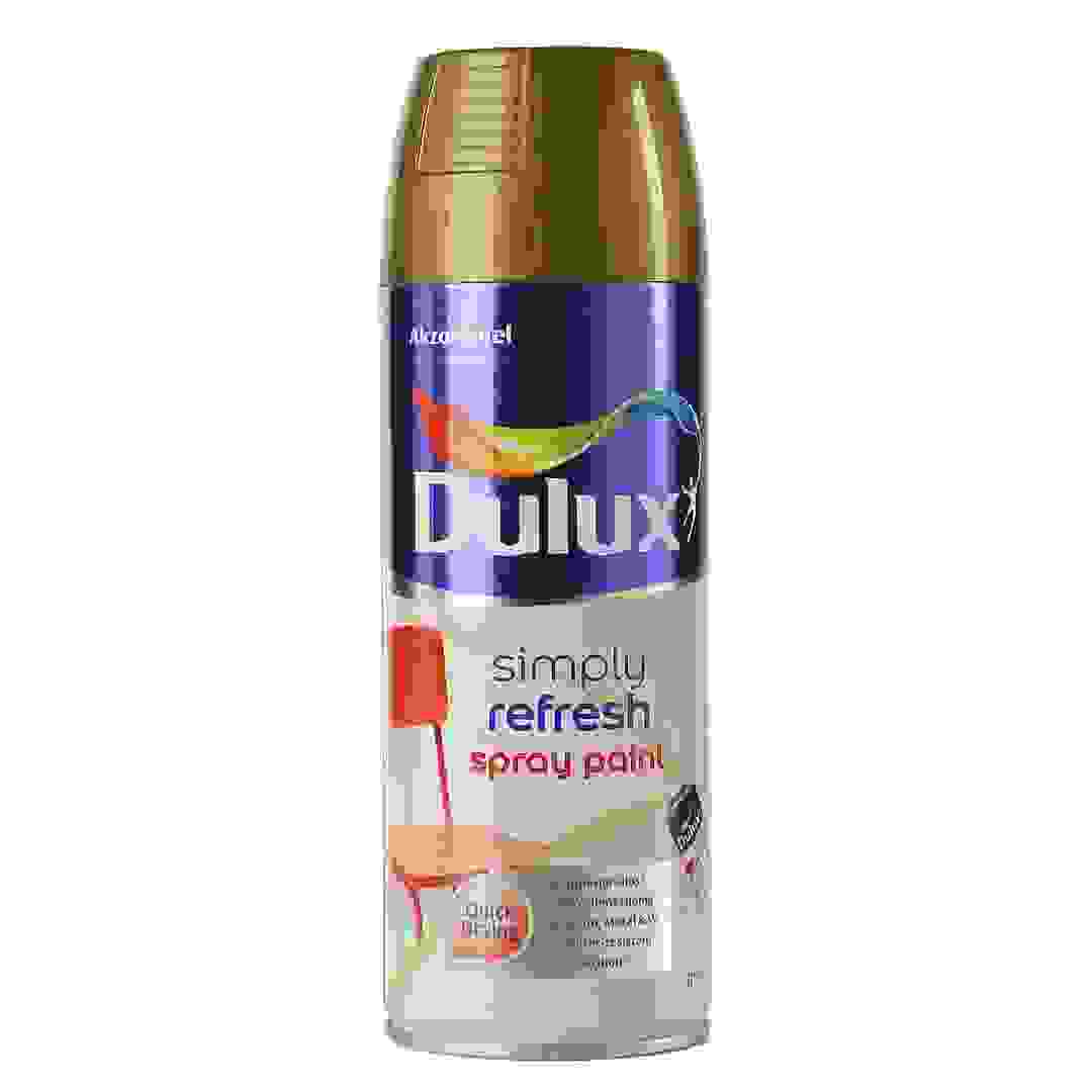 Dulux Simply Refresh Spray Paint (400 ml, Metallic Gold)