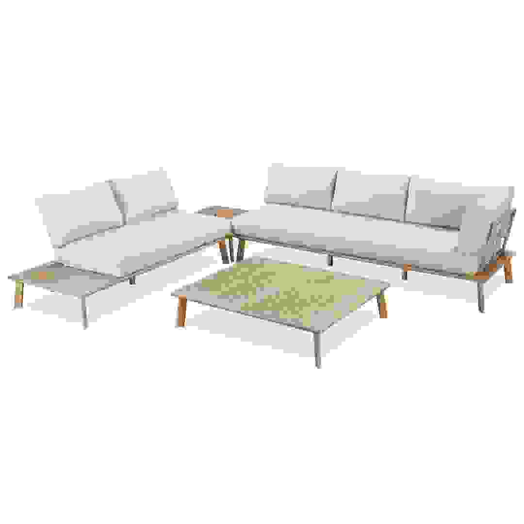 طقم كنب 5 مقاعد خشب أكاسيا أمستردام