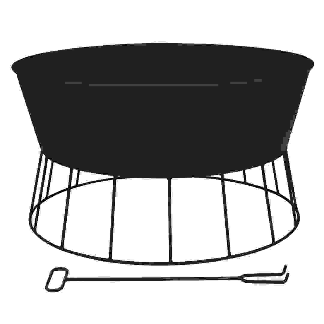 Round Steel Fire Pit W/Base (57 x 57 x 31.5 cm)