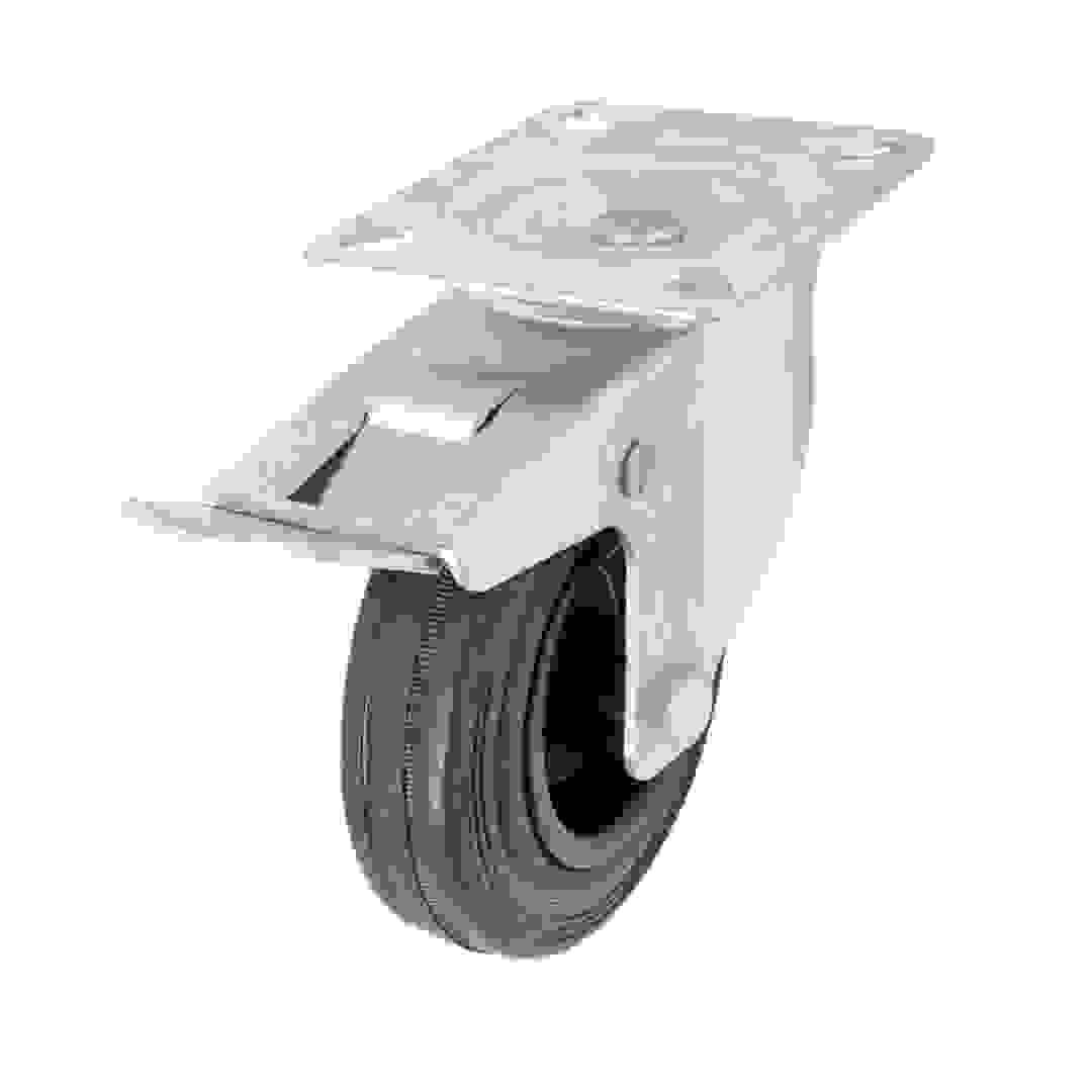 Braked Heavy Duty Swivel Castor, WC51 (100 mm, 75 kg)