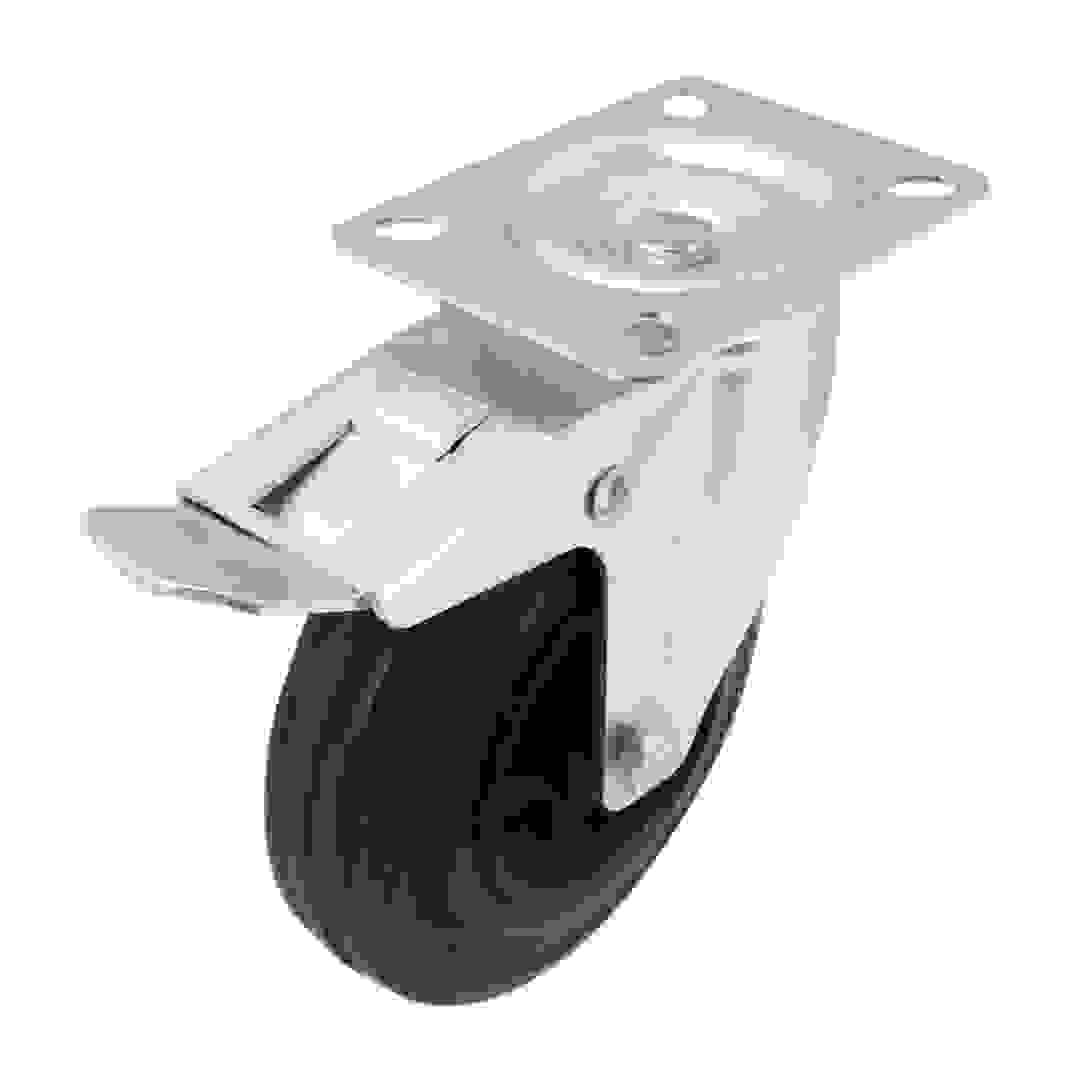 عجلة دوارة قوية التحمل بفرامل WC52 (125 مم، 100 كجم)