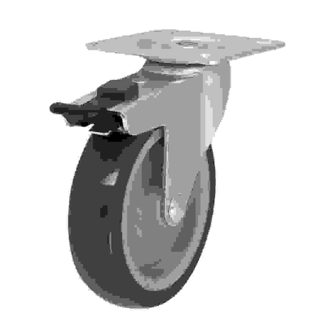 Braked Heavy Duty Swivel Castor, WC69 (100 mm, 70 kg)