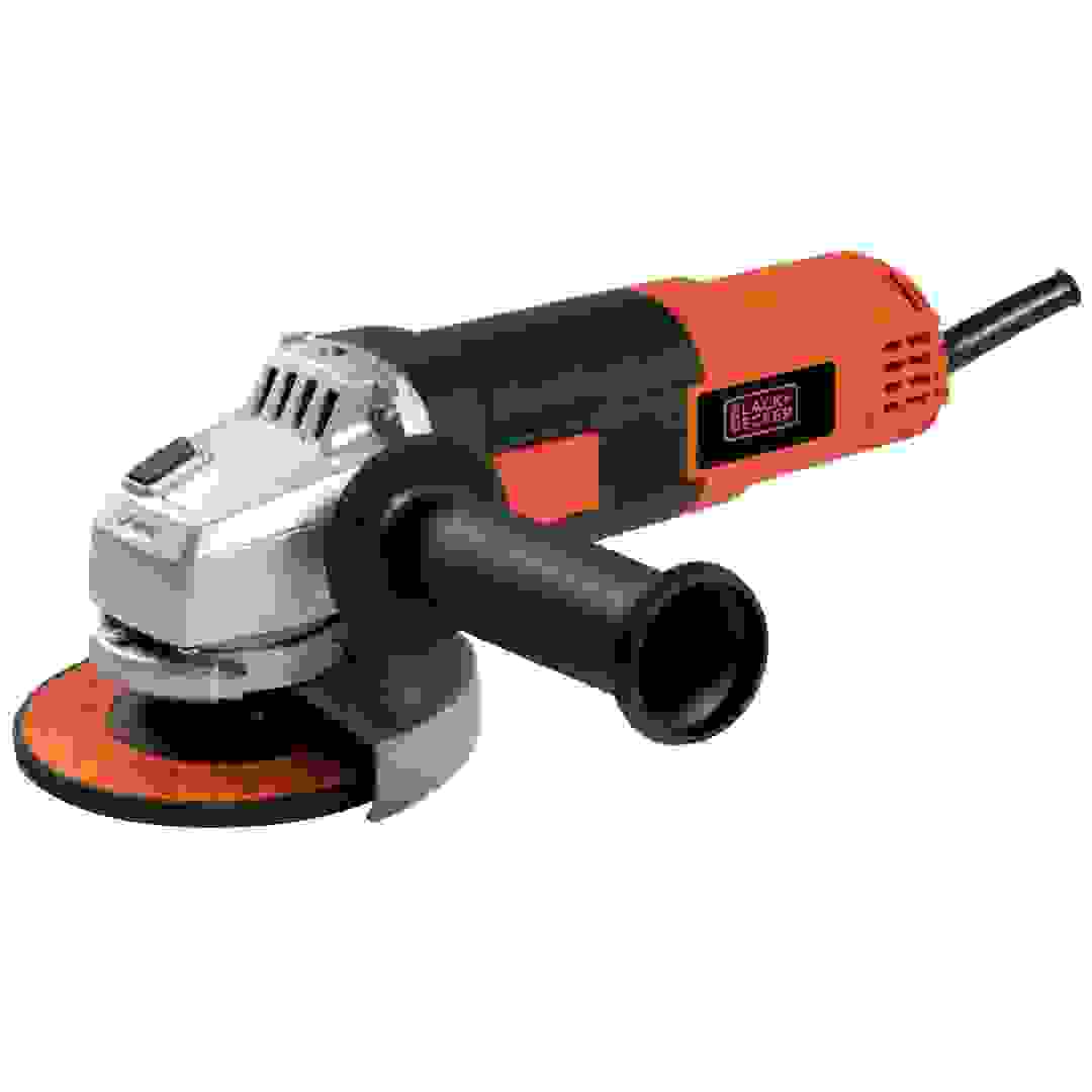 Black + Decker Small Corded Angle Grinder W/Discs, G720P-B5 (820 W)