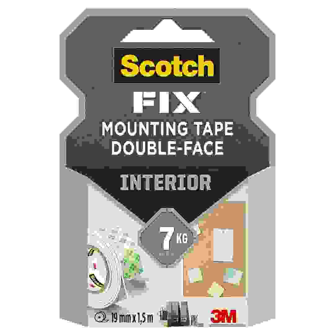شريط لاصق ذو وجهين داخلي سكوتش فيكس (19 ملم × 1.5 متر)