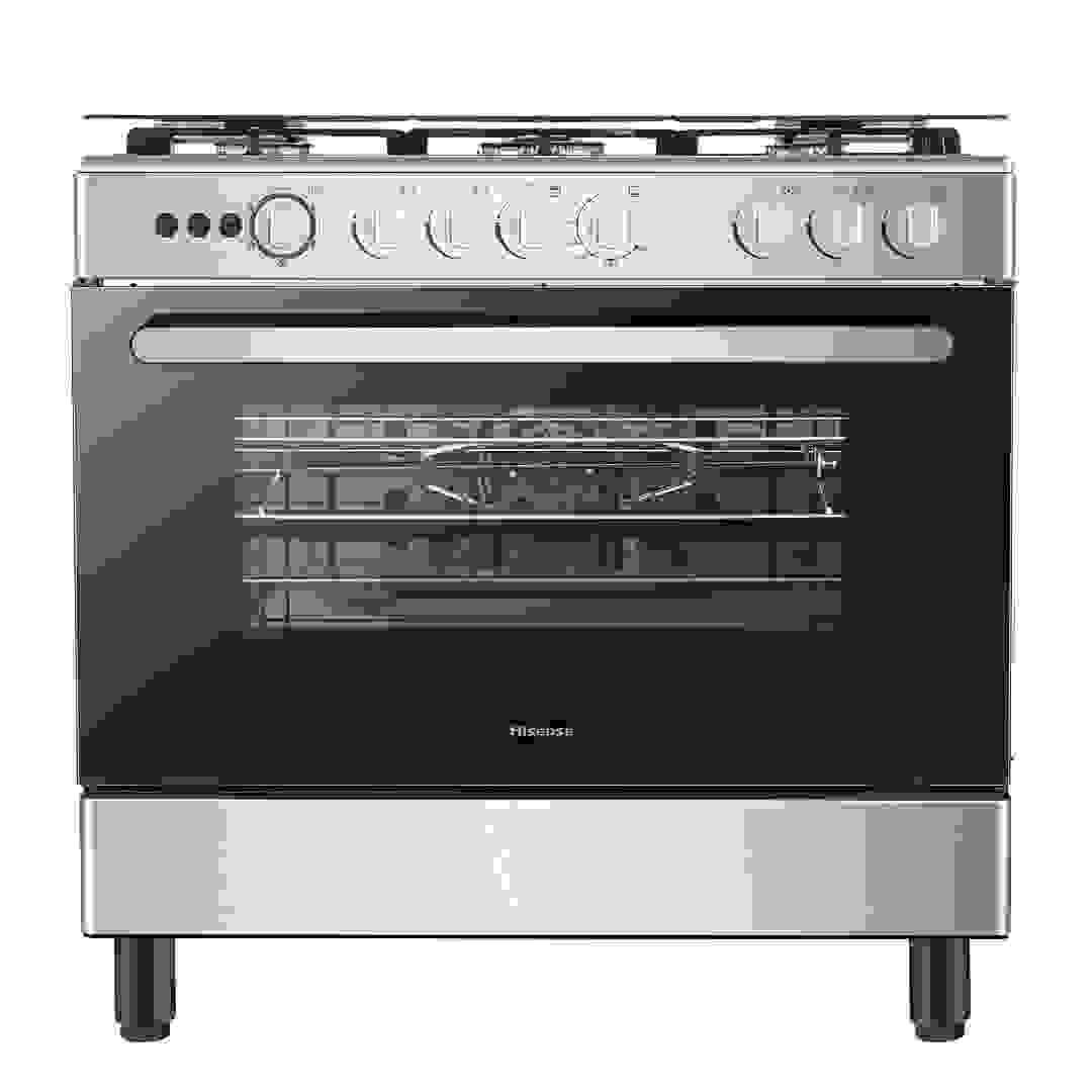 Hisense Freestanding 5-Burner Gas Cooker W/Oven, HFG90335RX (85 x 90 x 60 cm)