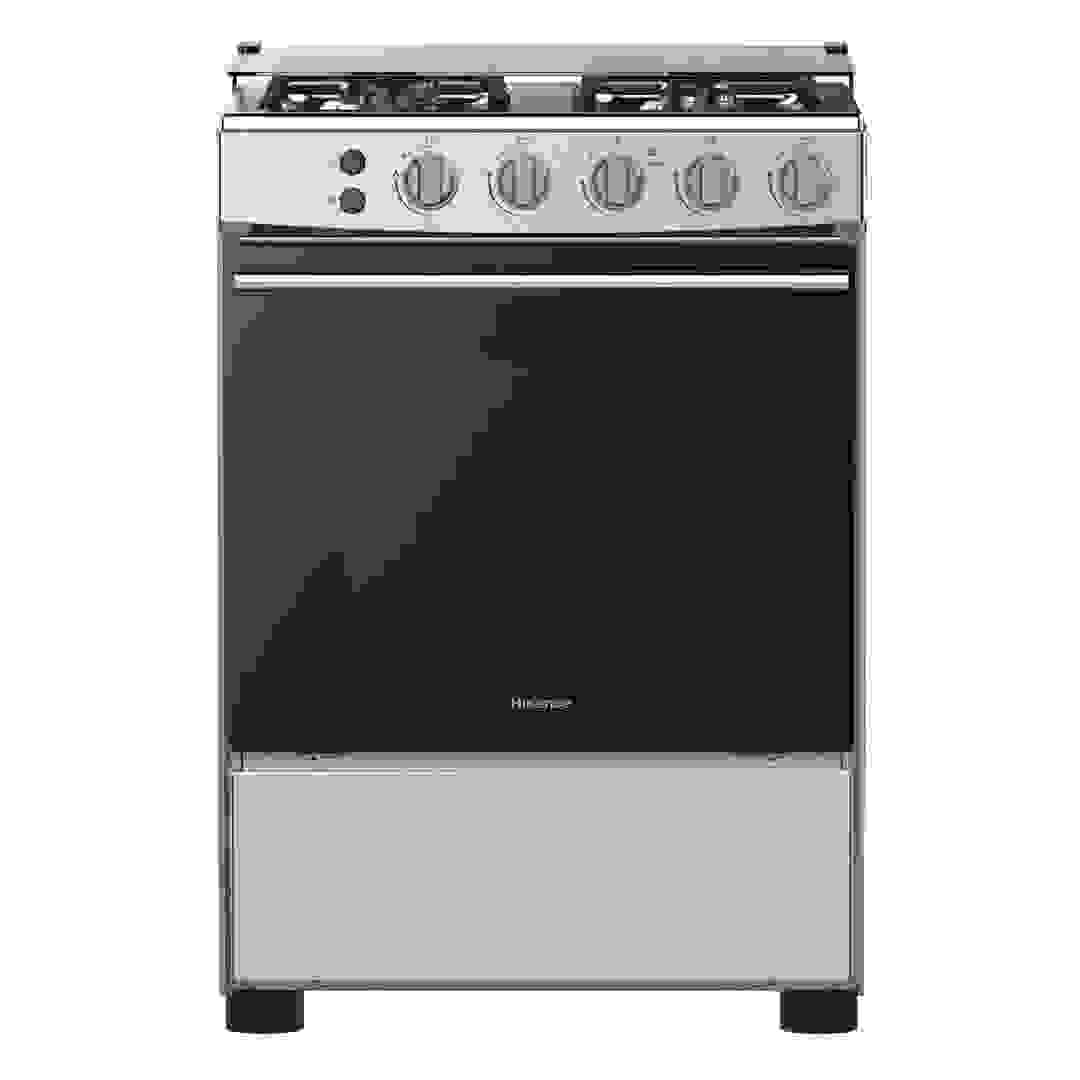Hisense Freestanding 4-Burner Gas Cooker W/Oven, HFG60121X (81 x 60 x 57 cm)