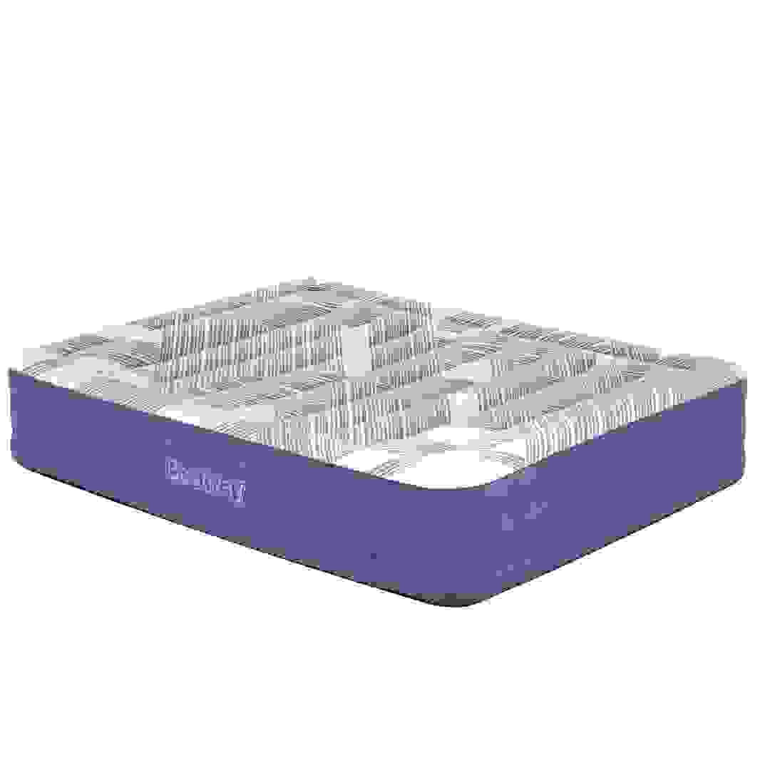 Bestway Tritech Fashion Flock Queen Air Mattress W/Built-In AC Pump (203 x 152 x 36 cm)