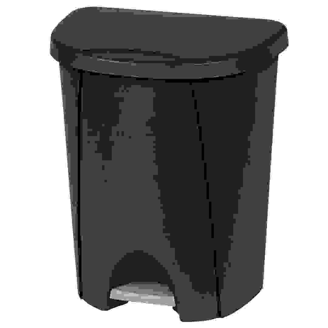 صندوق مهملات ستيرلايت ستراب أون (أسود، 25 لتر)