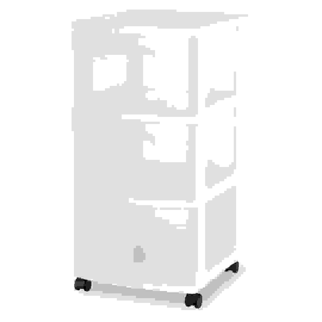 Sterilite 3-Drawer Plastic Organizer W/Wheels (63.5 x 30.48 x 35.56 cm)