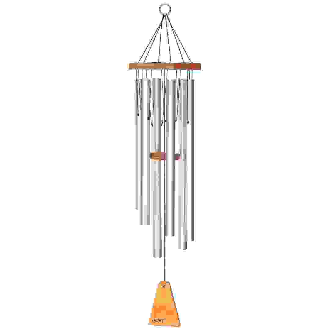 Arias 6 Tubes Wind Chime (34 in, Satin Silver)